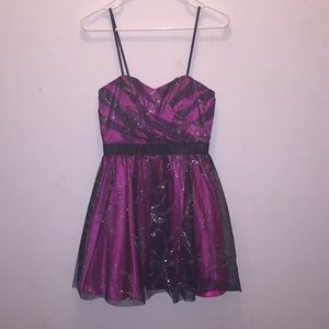 Pink and Black Dress